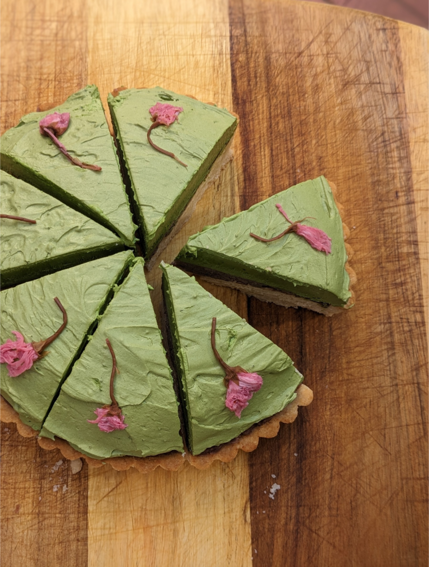 春のおやつ🌸🍃【抹茶のタルト】と【抹茶の米粉ケーキ】をご紹介