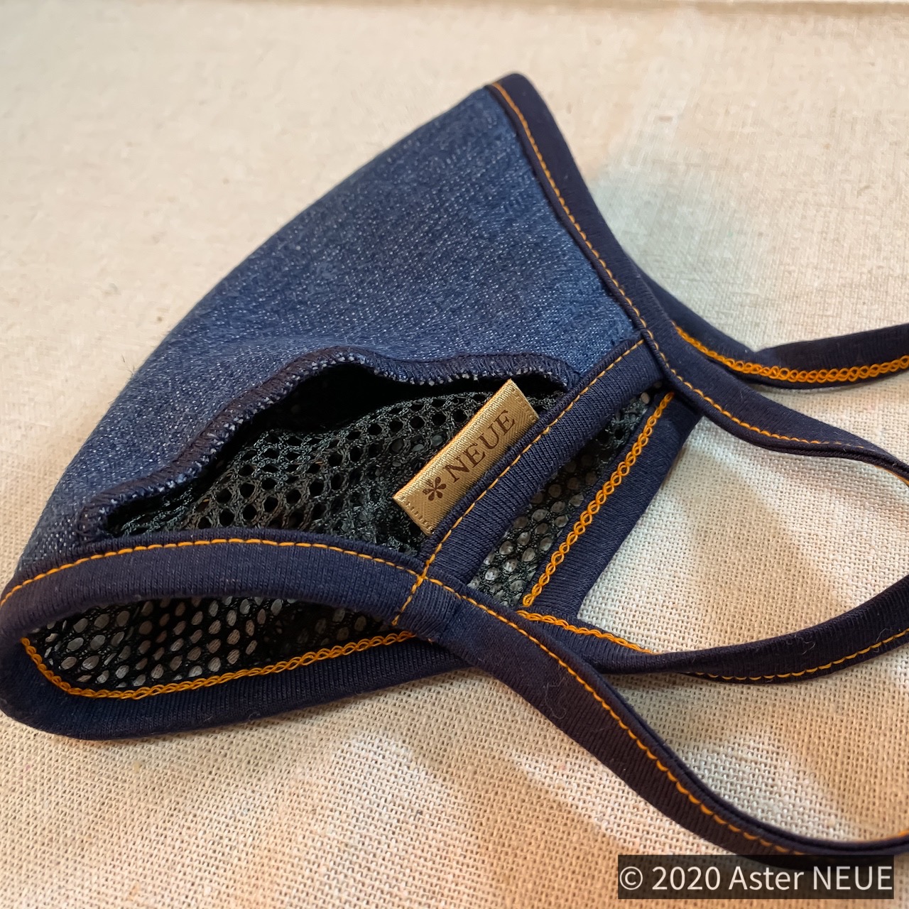 【新作】麻デニム オレンジステッチモデルの追加