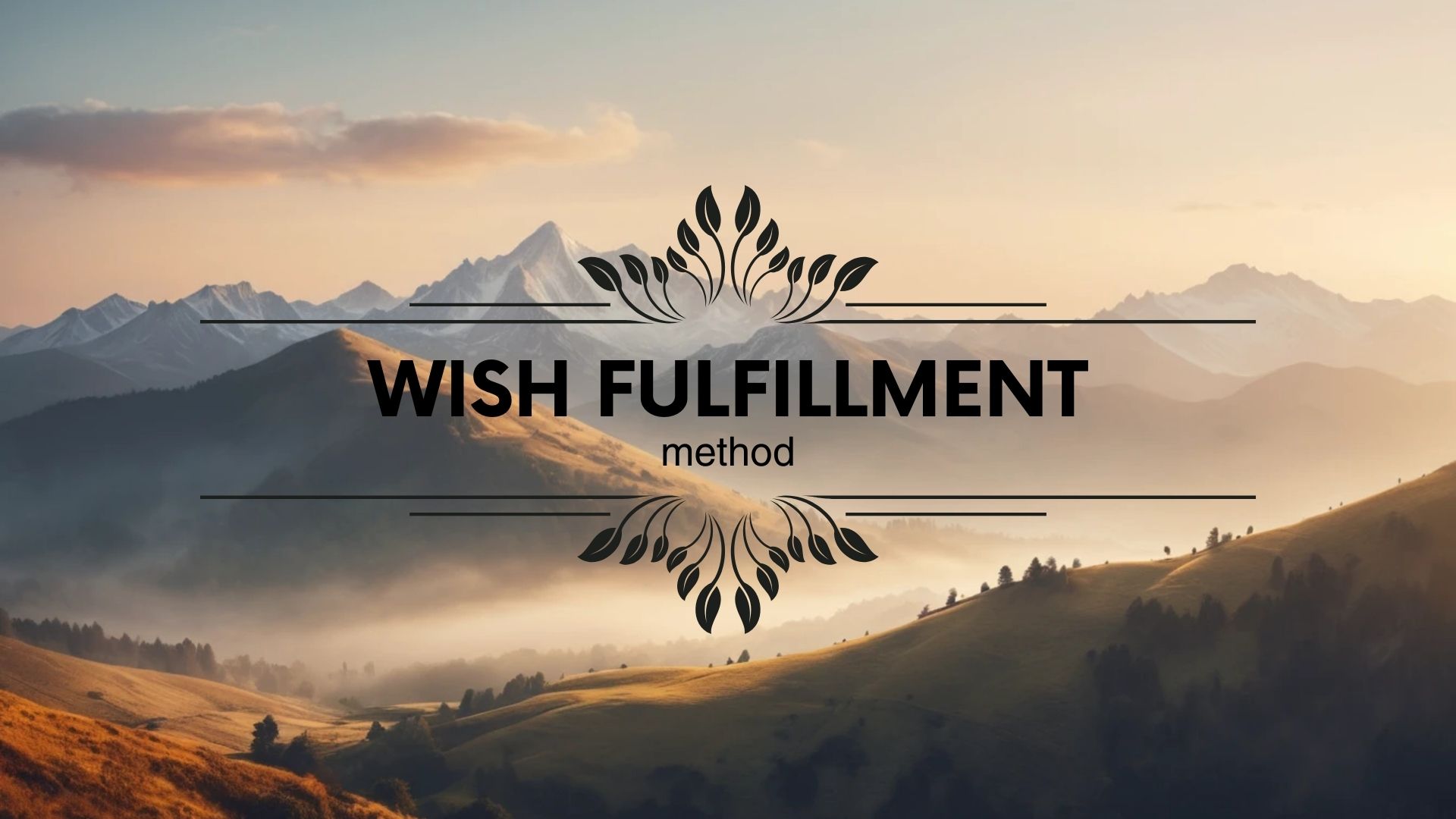 願望実現method