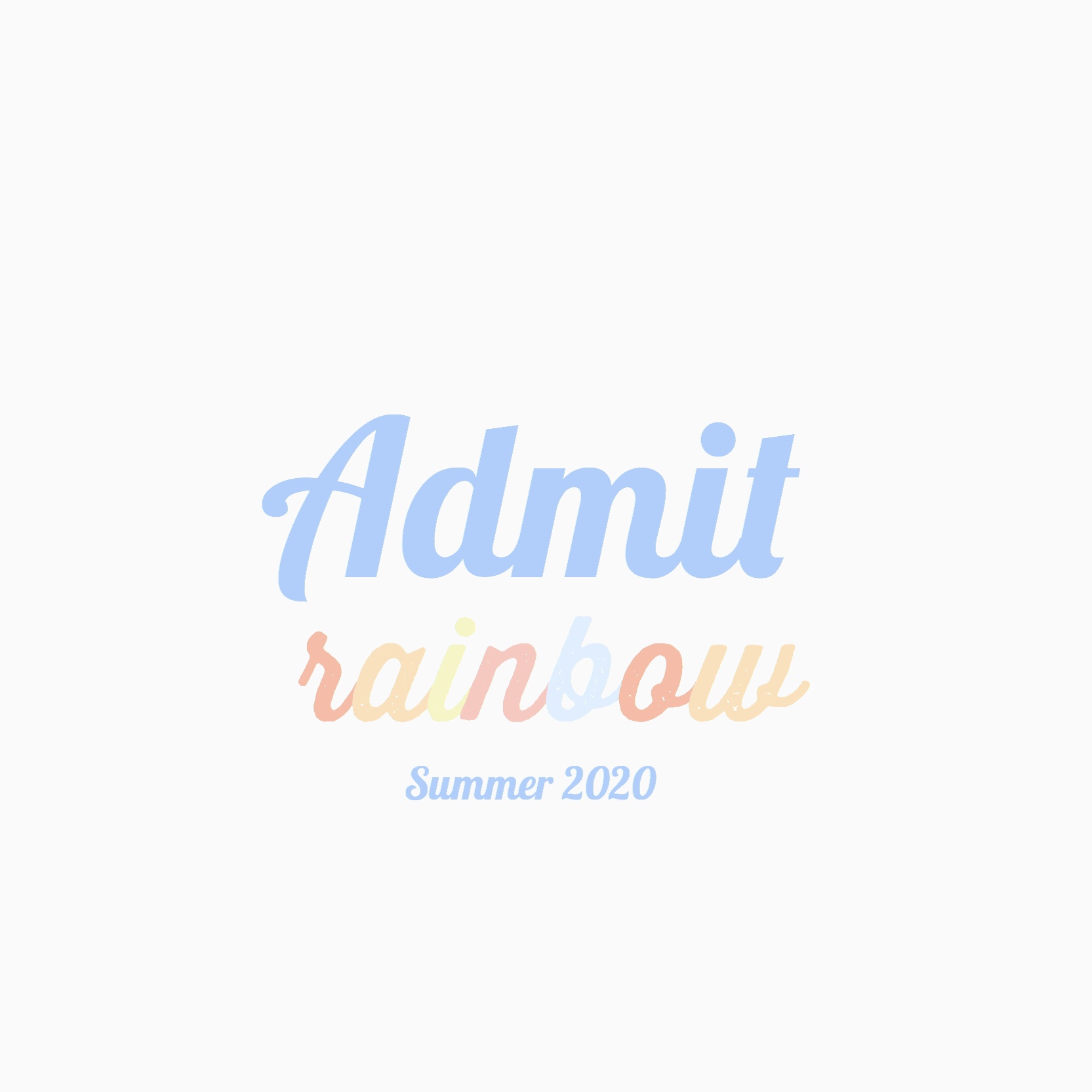 Admit rainbow 2020 summer correction