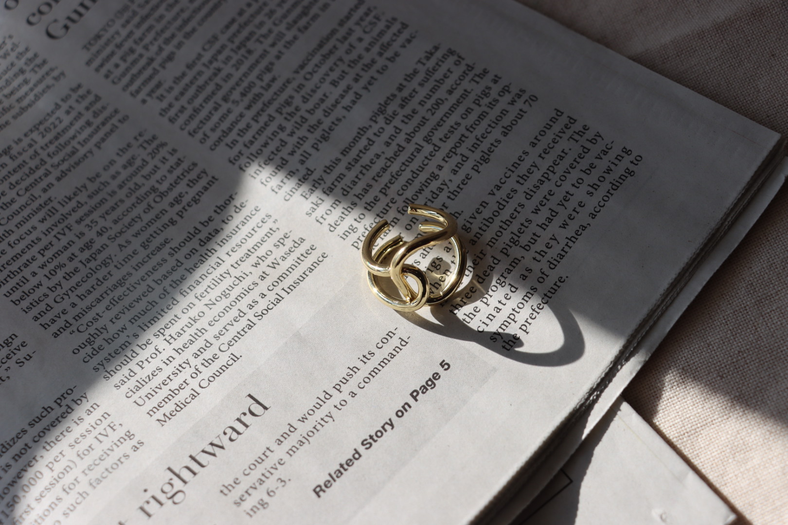 2.23 ennui feminine ring