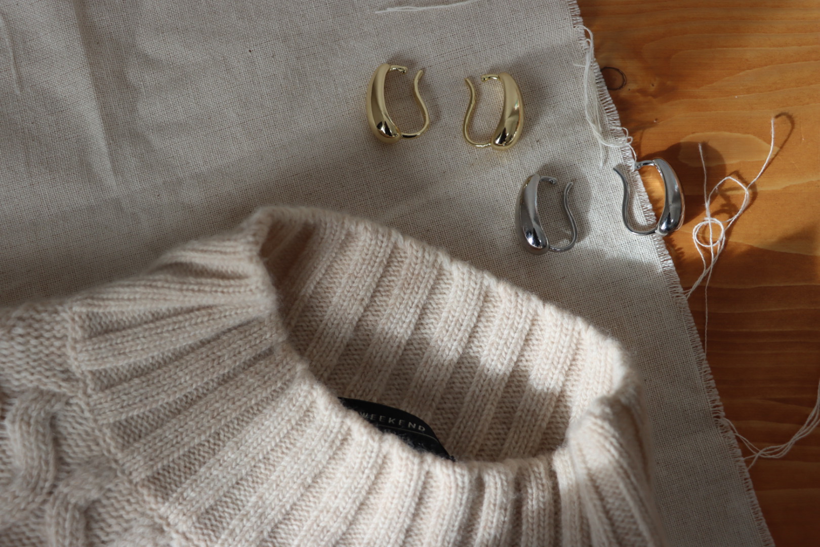 1.5 drop ear cuff pair