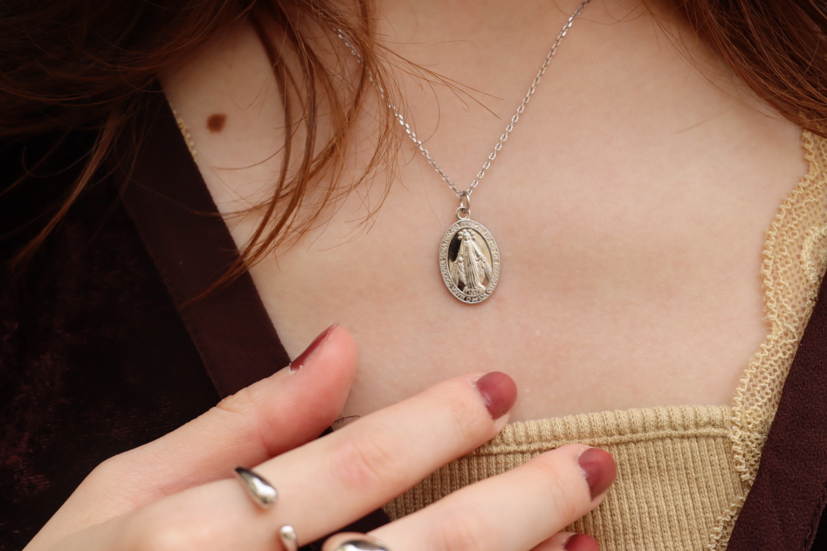 3.6 silver coin necklace