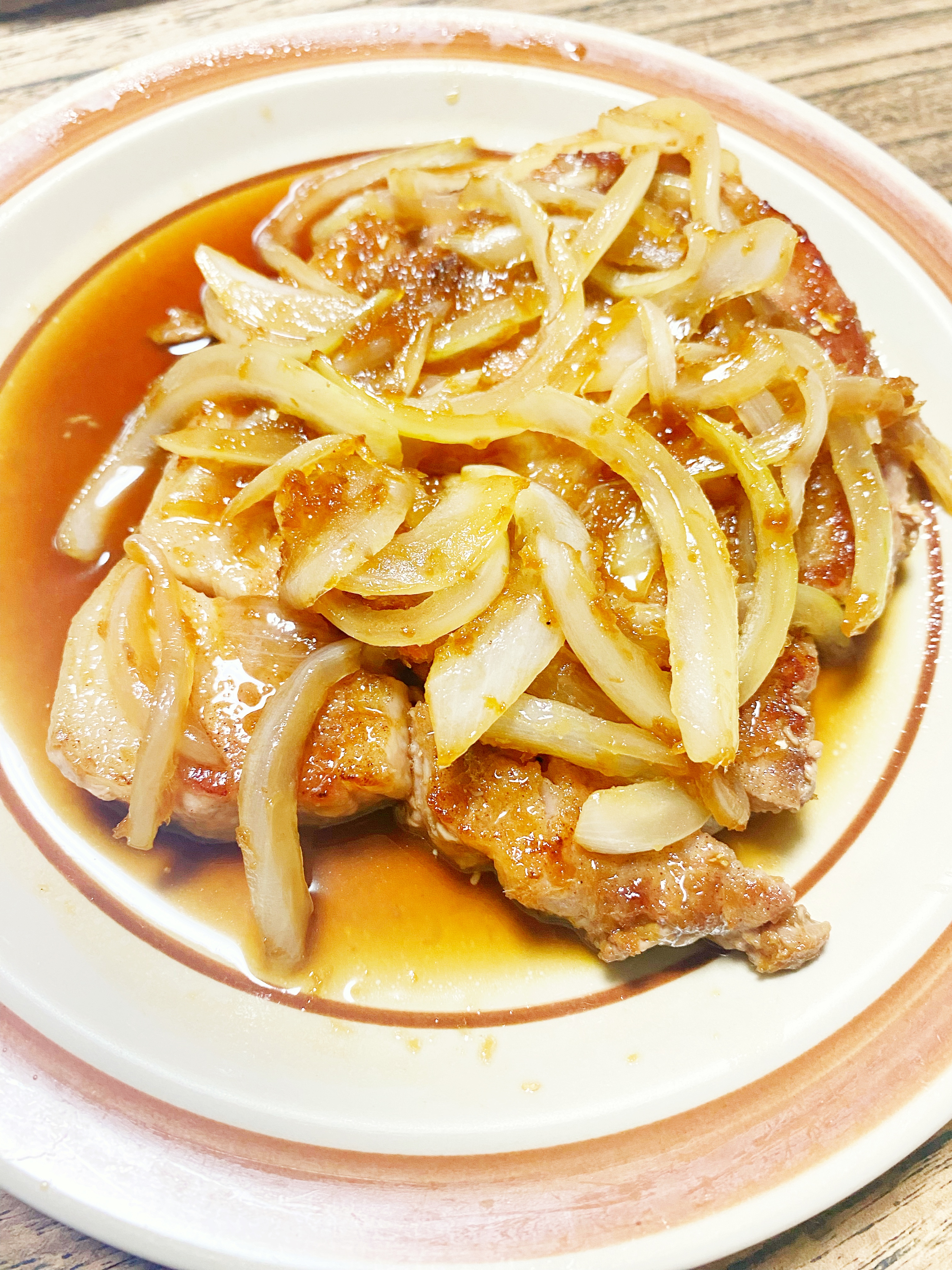 ブログ 豚ロース生姜焼き作りました