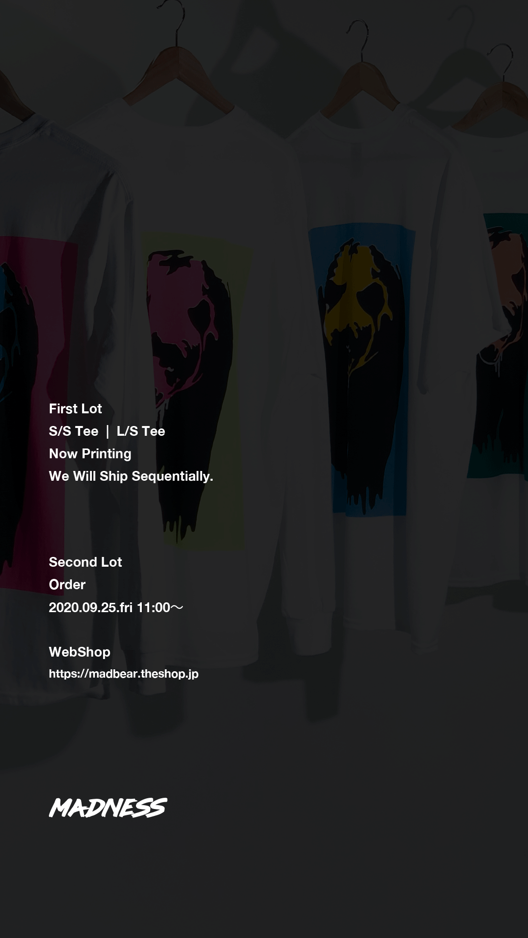  <Second Lot> Order 2020.09.25.fri 11:00〜