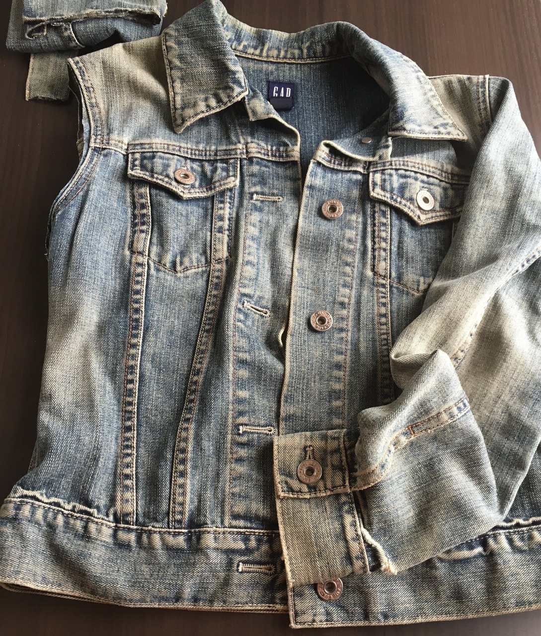 デニムジャケットをリメイク デニムショルダーバッグ Nunofactory