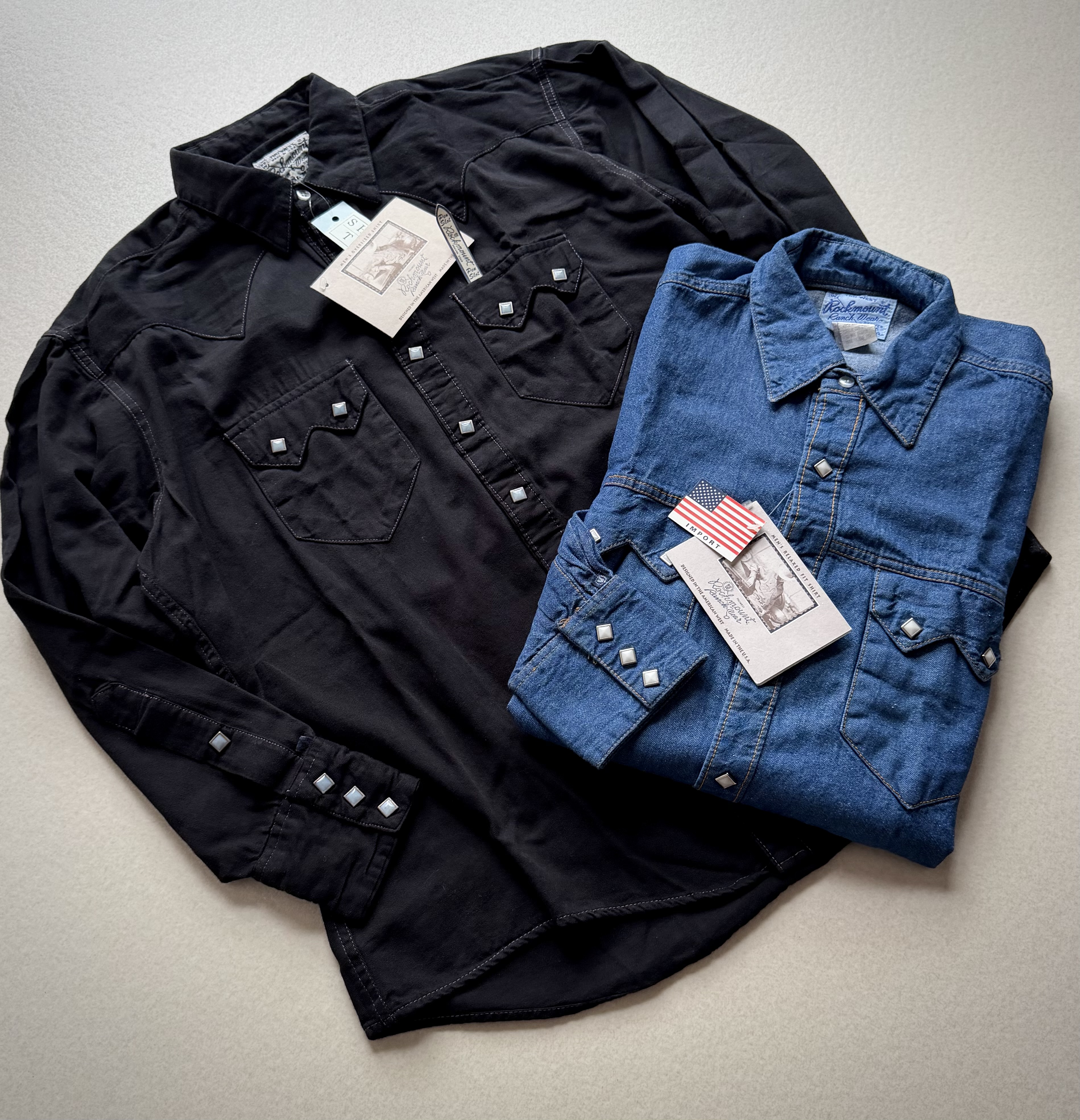 💐DEAD STOCK USA “ ROCK MOUNT ” WESTERN SHIRT💐