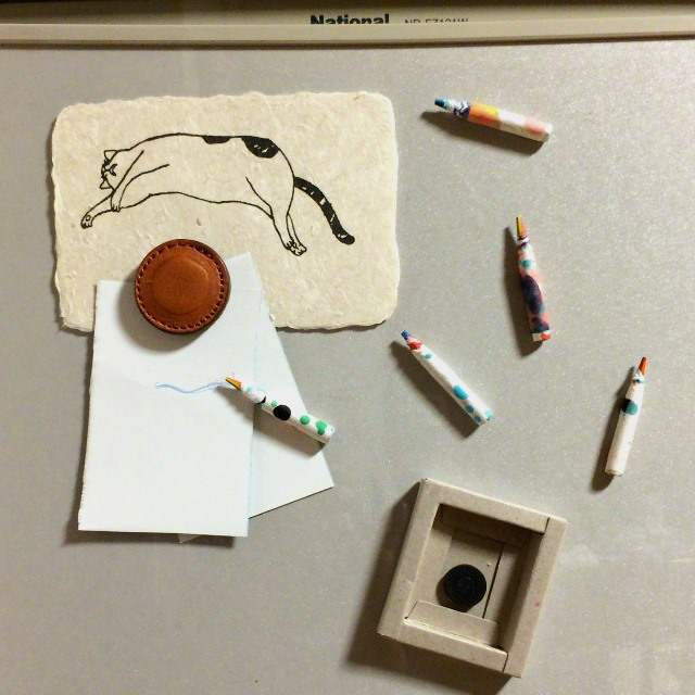 【　デザイン雑貨　Mini Pen Magnet Set　】