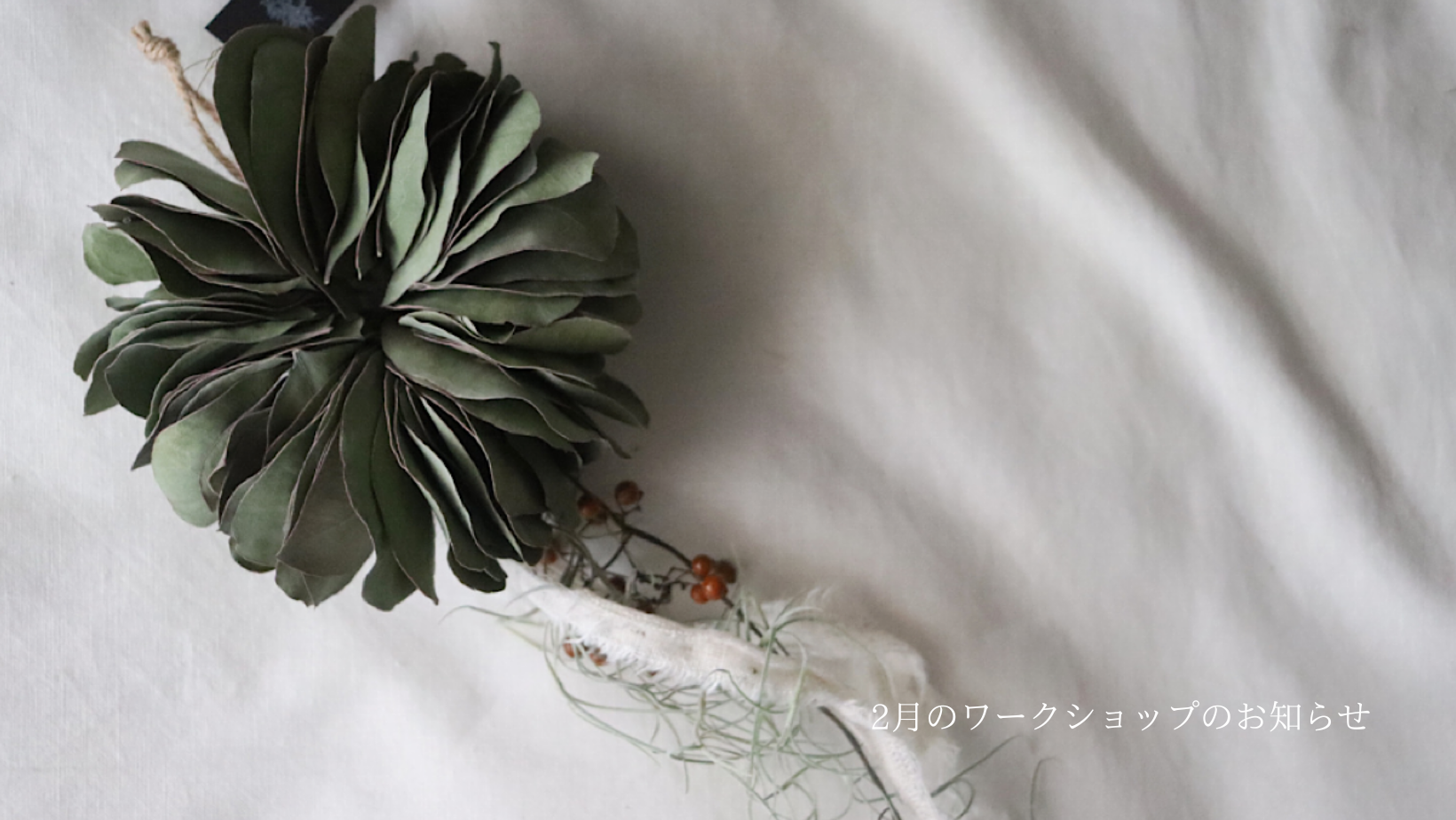 《2026.1.27》2月のワークショップのお知らせ