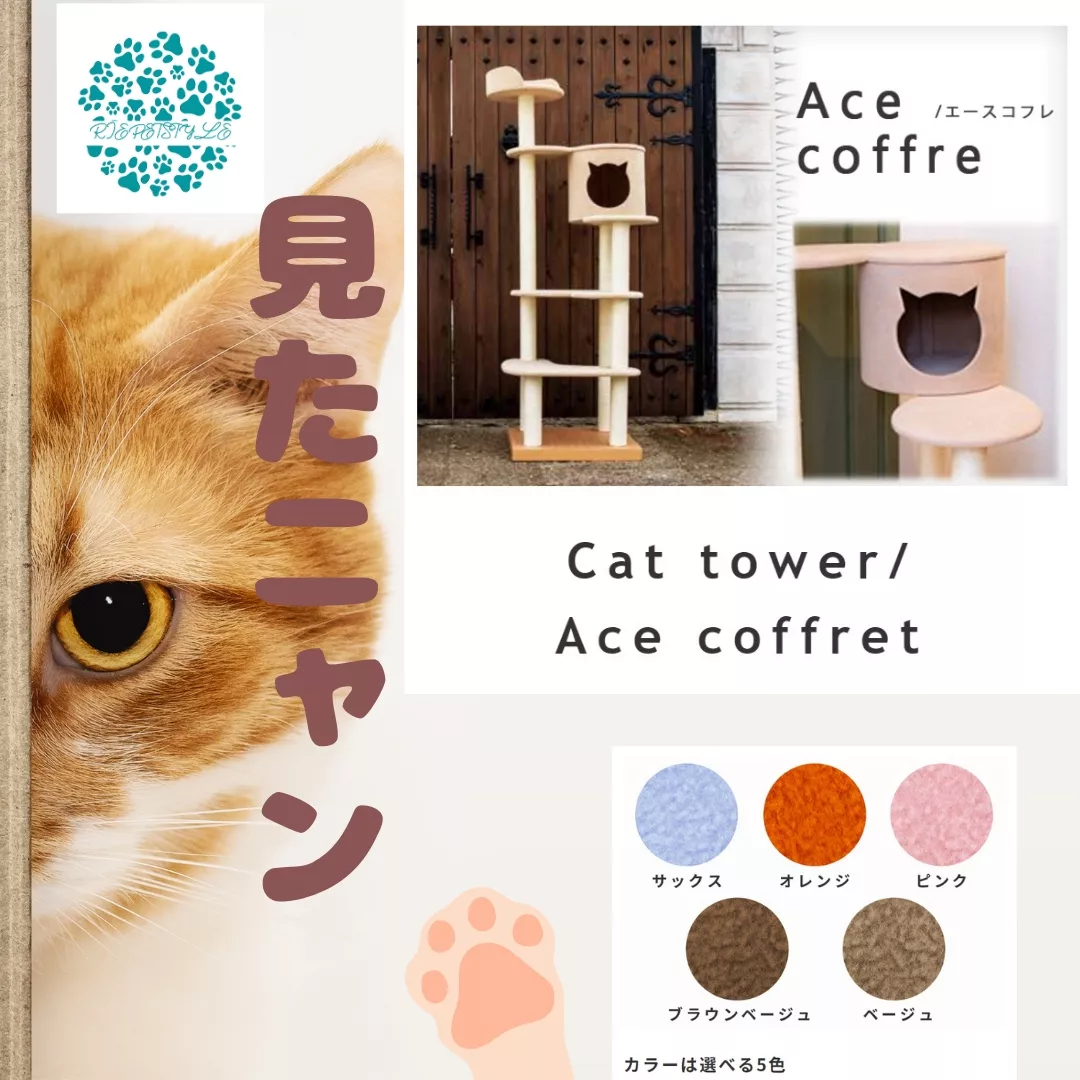 キャットタワー 国産 🐈️💗 【Ace coffret】エース コフレ