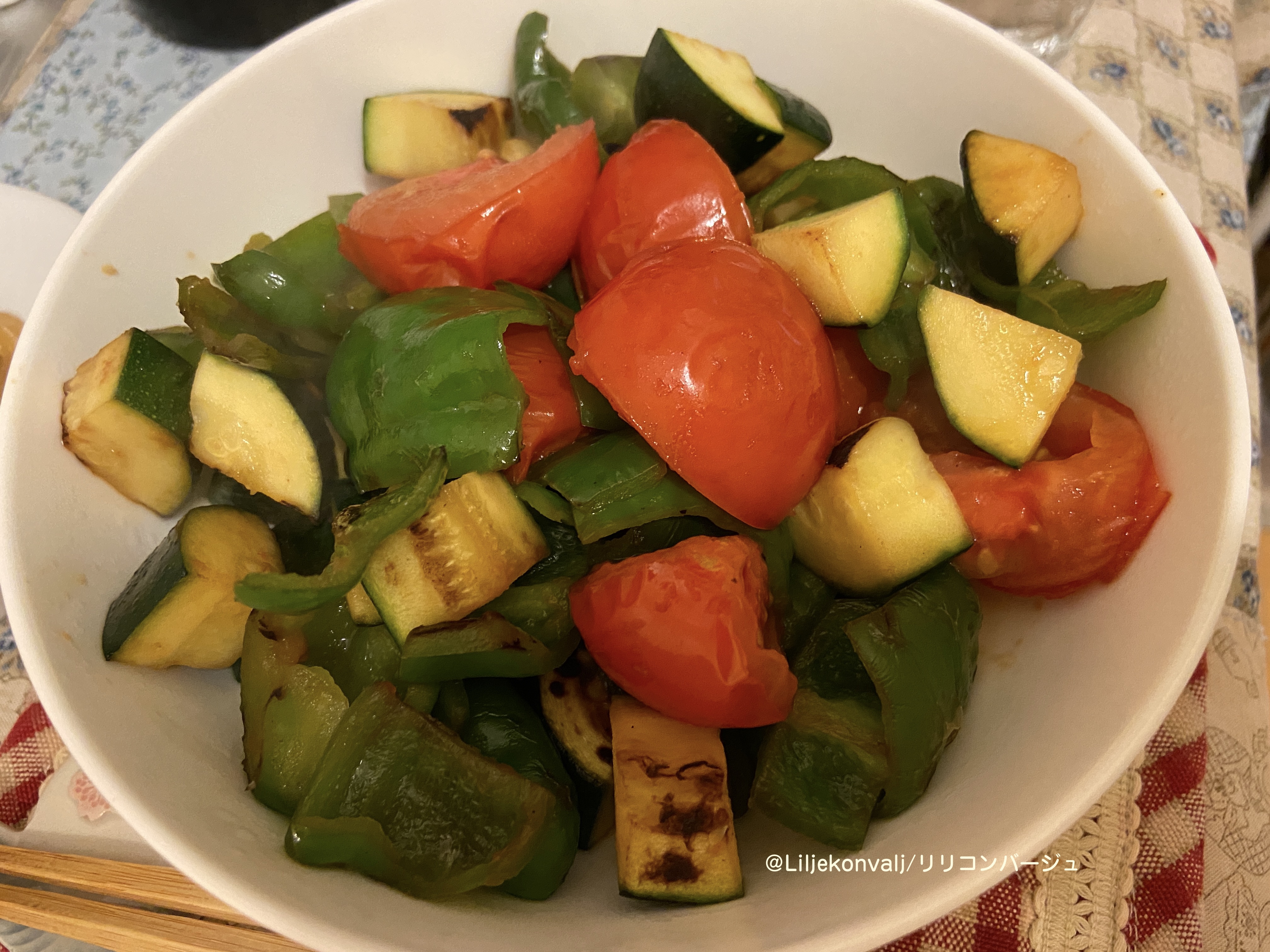 夏野菜で簡単に