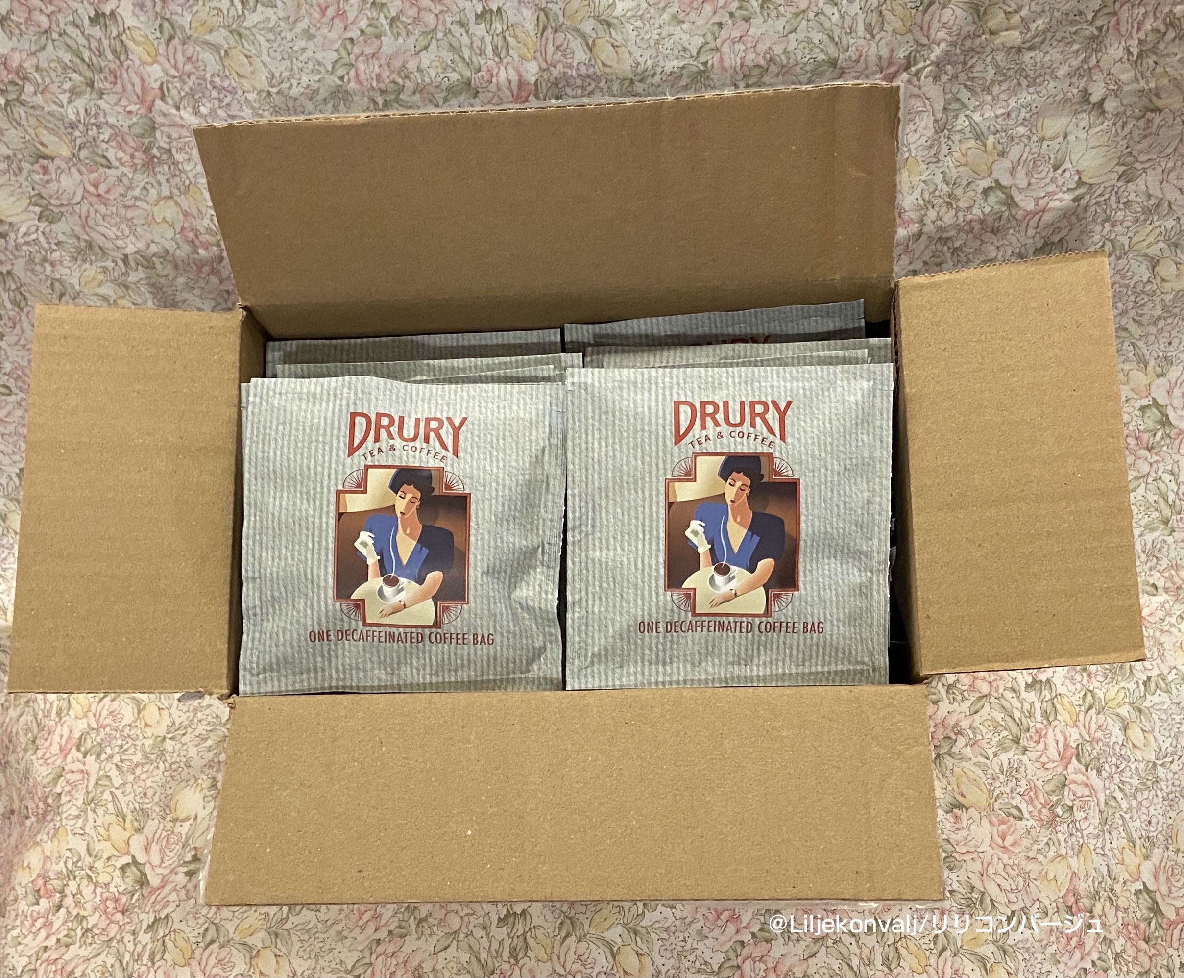 お詫び：DRURY デカフェ・コーヒー40袋入の画像　＆　梱包について
