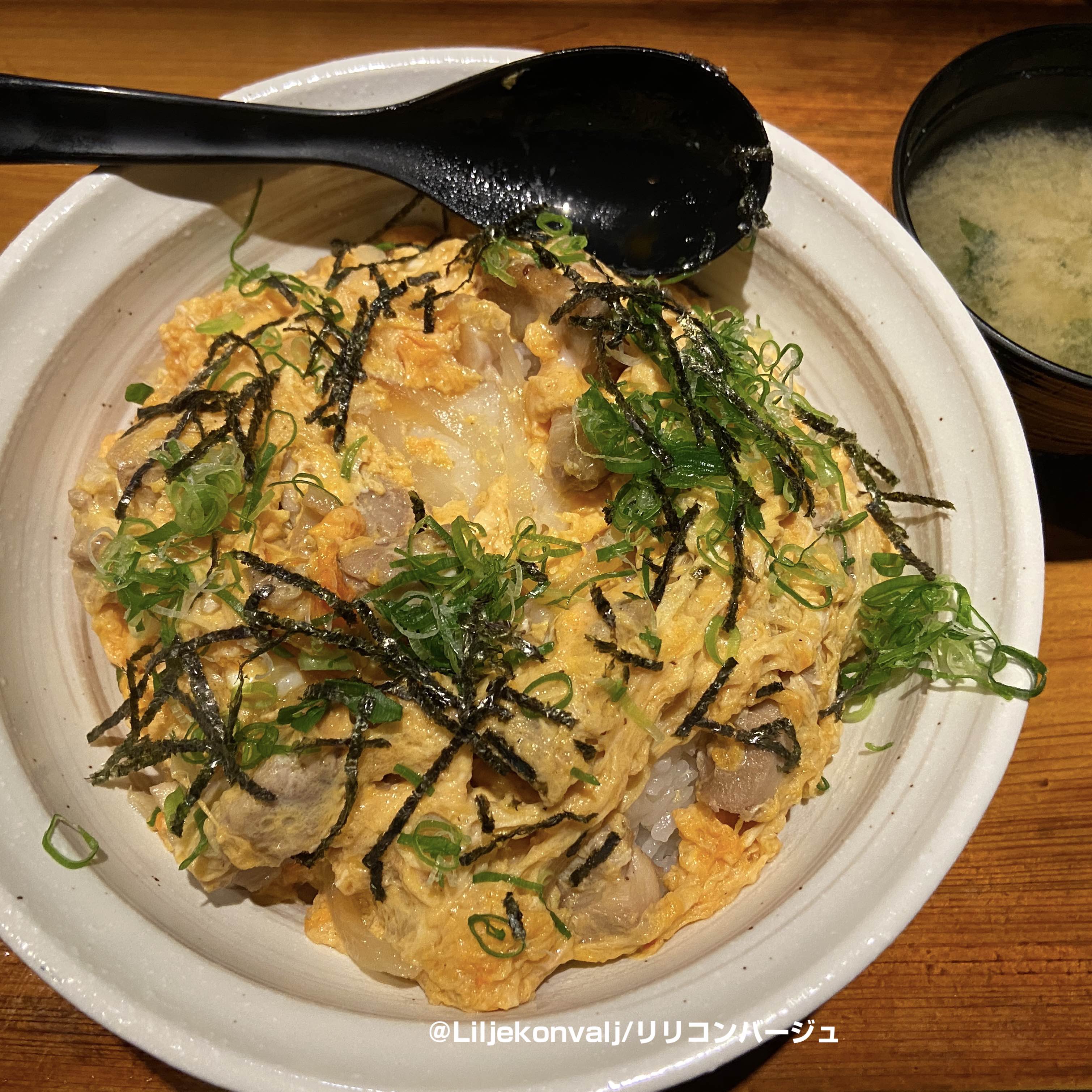 珍しい親子丼