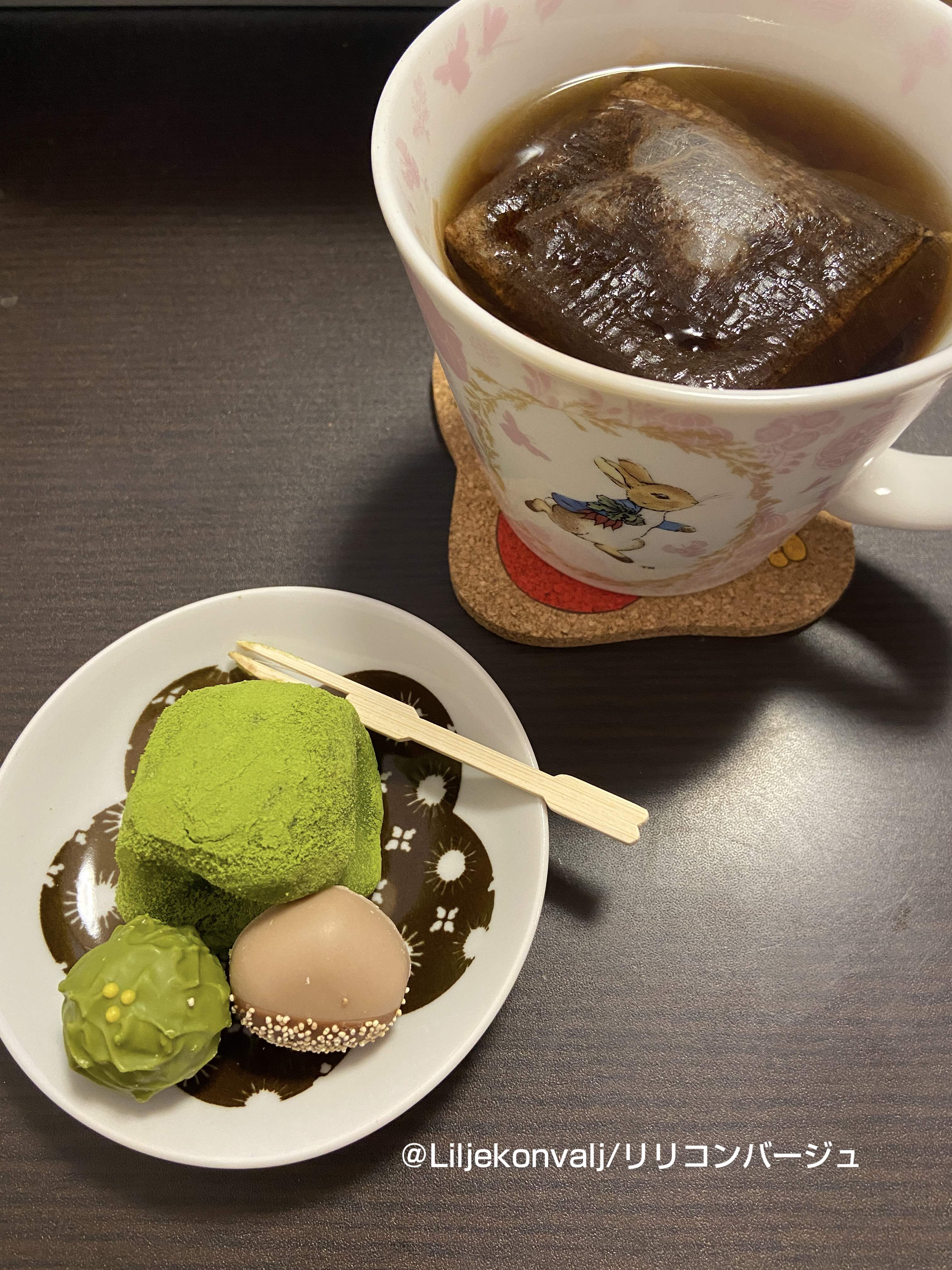 季節のお菓子：うぐいす餅