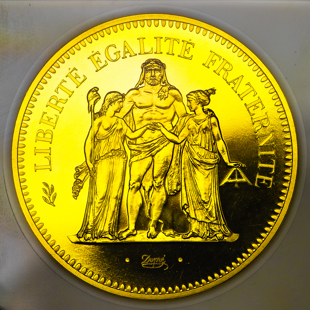 フランス第5共和政 ヘラクレス 50フランピエフォー金貨