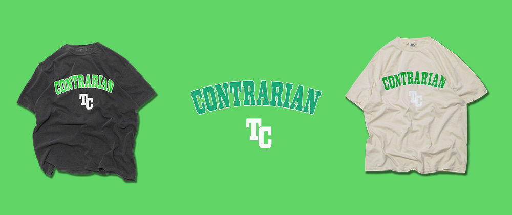 College Logo Garment dye Tee New Release