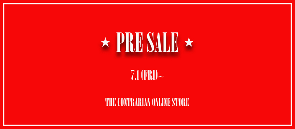 2022 SS "Pre SALE" 本日より開催!!