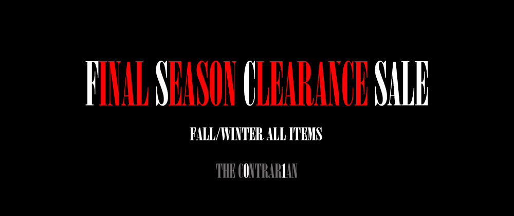 FINAL SEASON CLEARANCE SALE