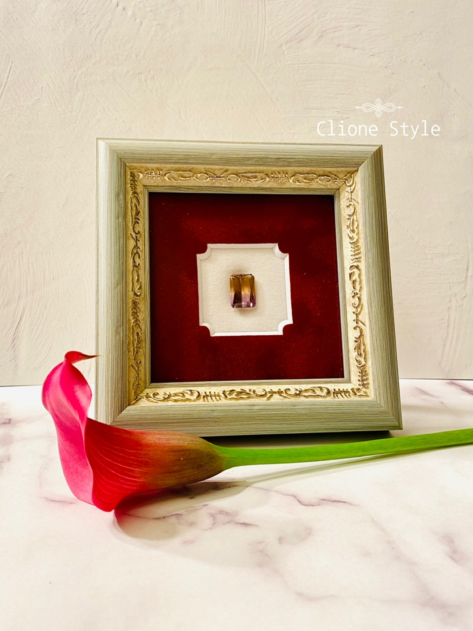大粒アメトリンのGem Frame