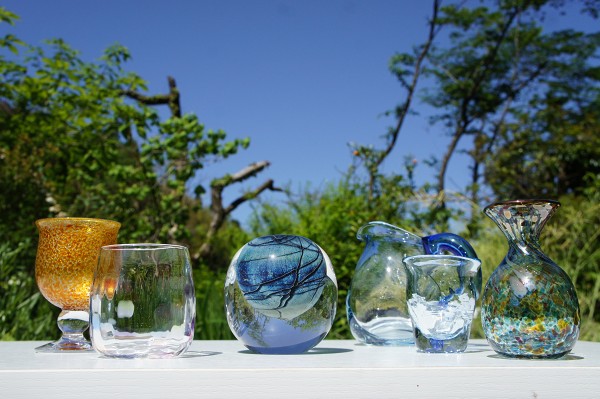 和紙ギャラリーさんで、鹿児島のガラス作家五人展を開催中です。