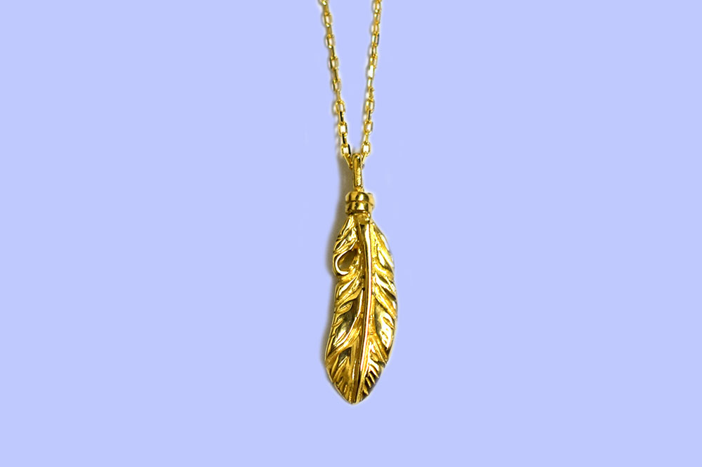 【NEW ARRIVAL】K18Gold Feather Necklace