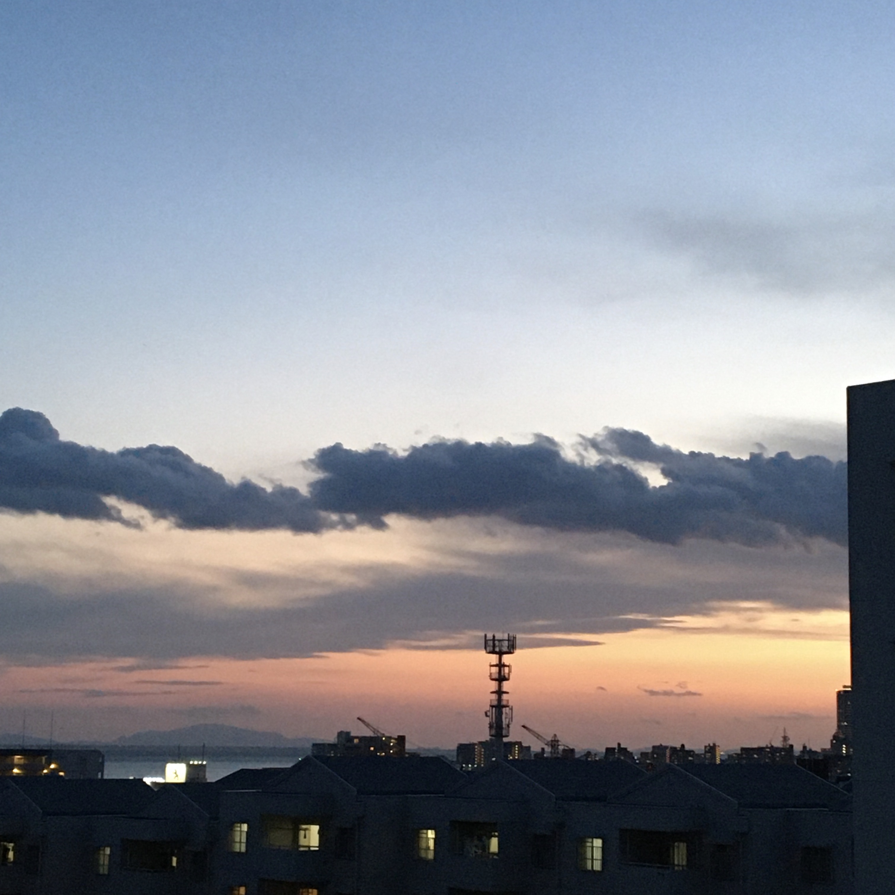 今日の夕焼け