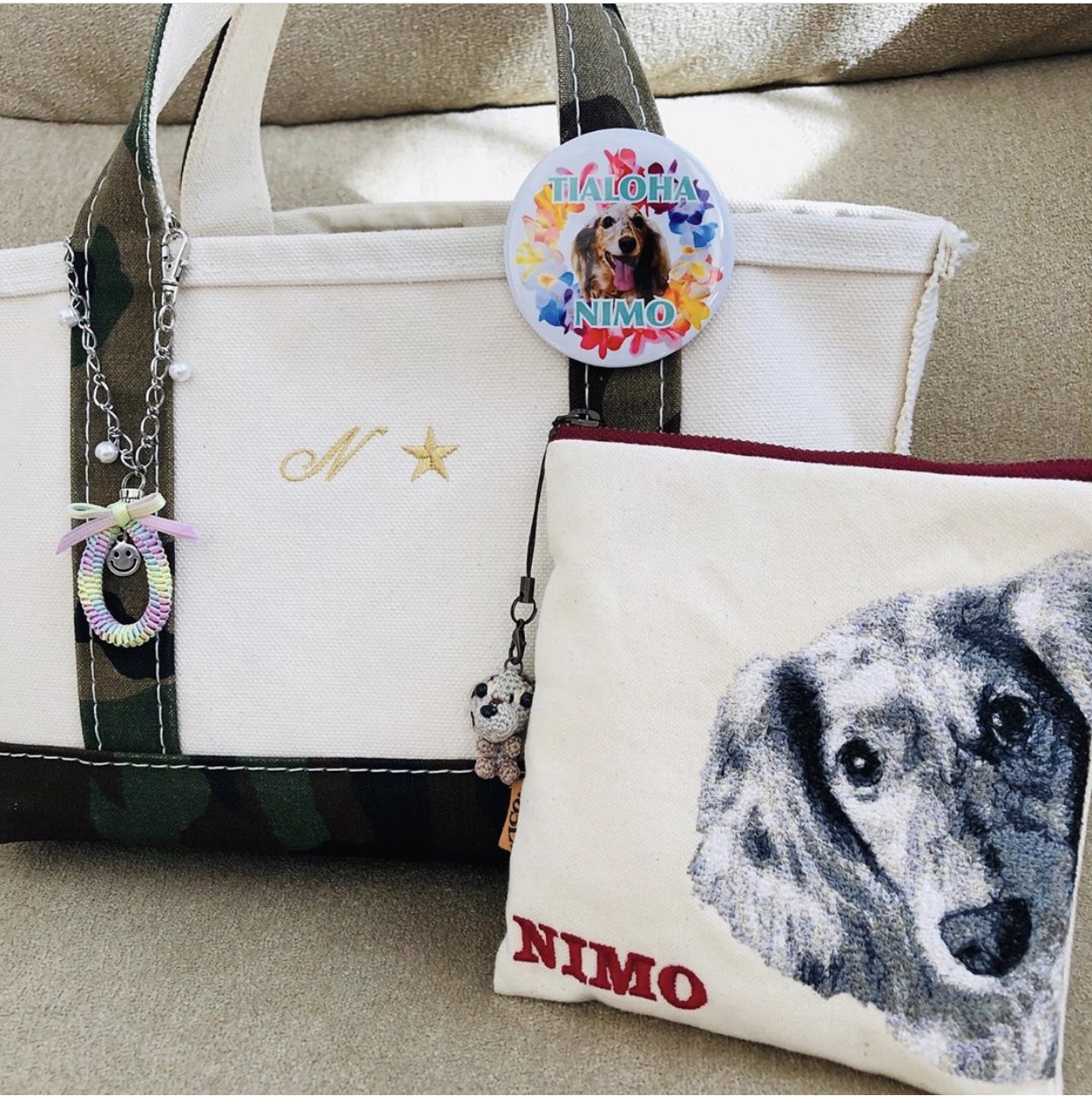 ジワジワきてる、ティアロハ缶バッジ❤️