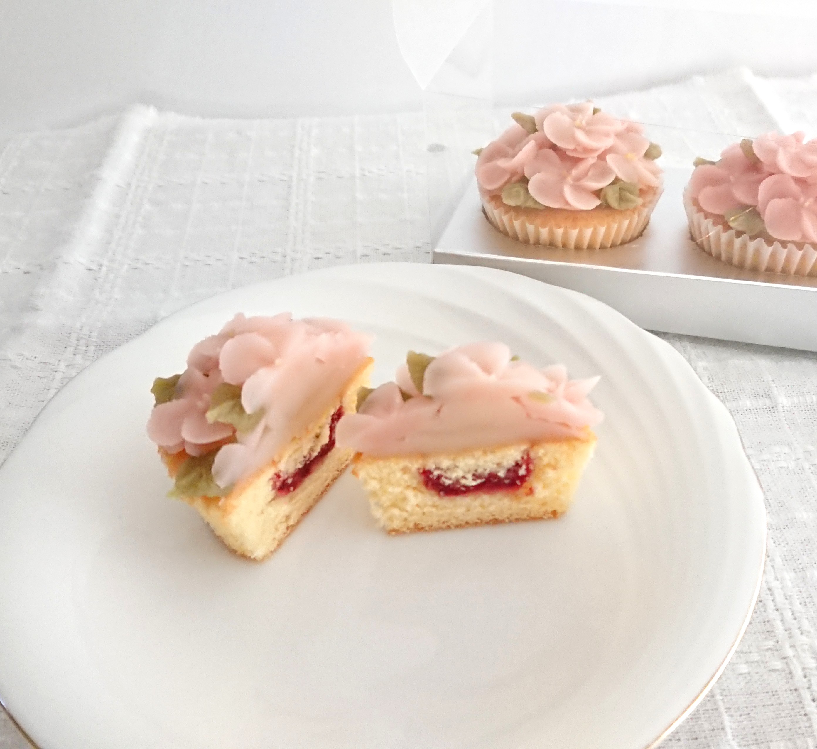 カップケーキの断面
