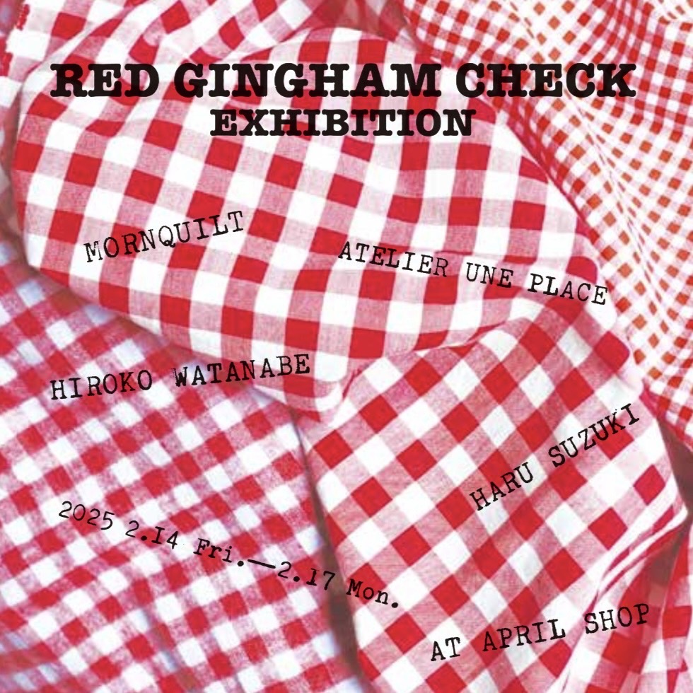 RED GINGHAM CHECK EXHIBITION