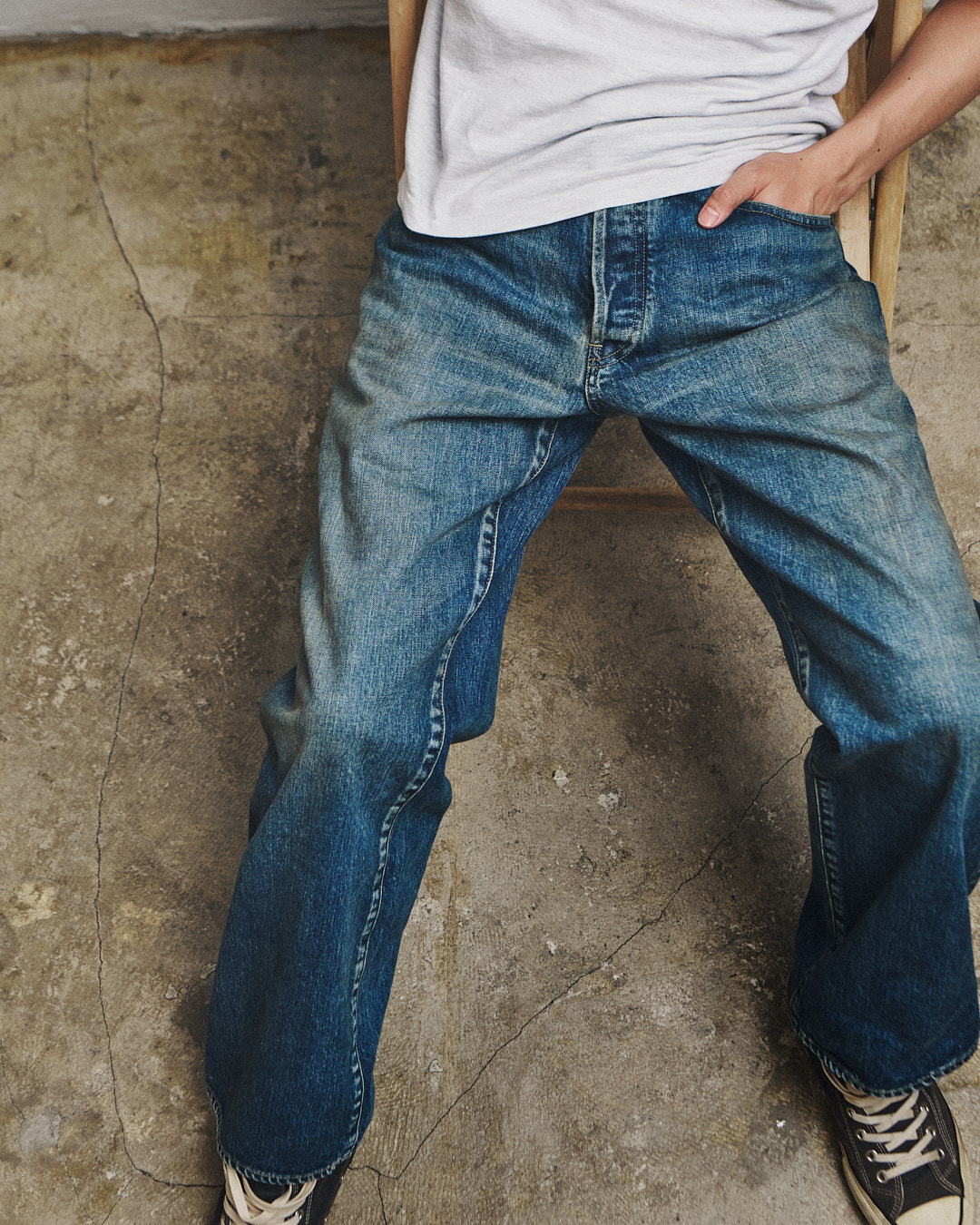 Benjamin Modern Straight Selvedge  Denim Pants