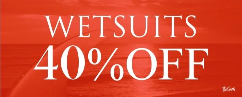 ウェットスーツ40%OFF SALE!!