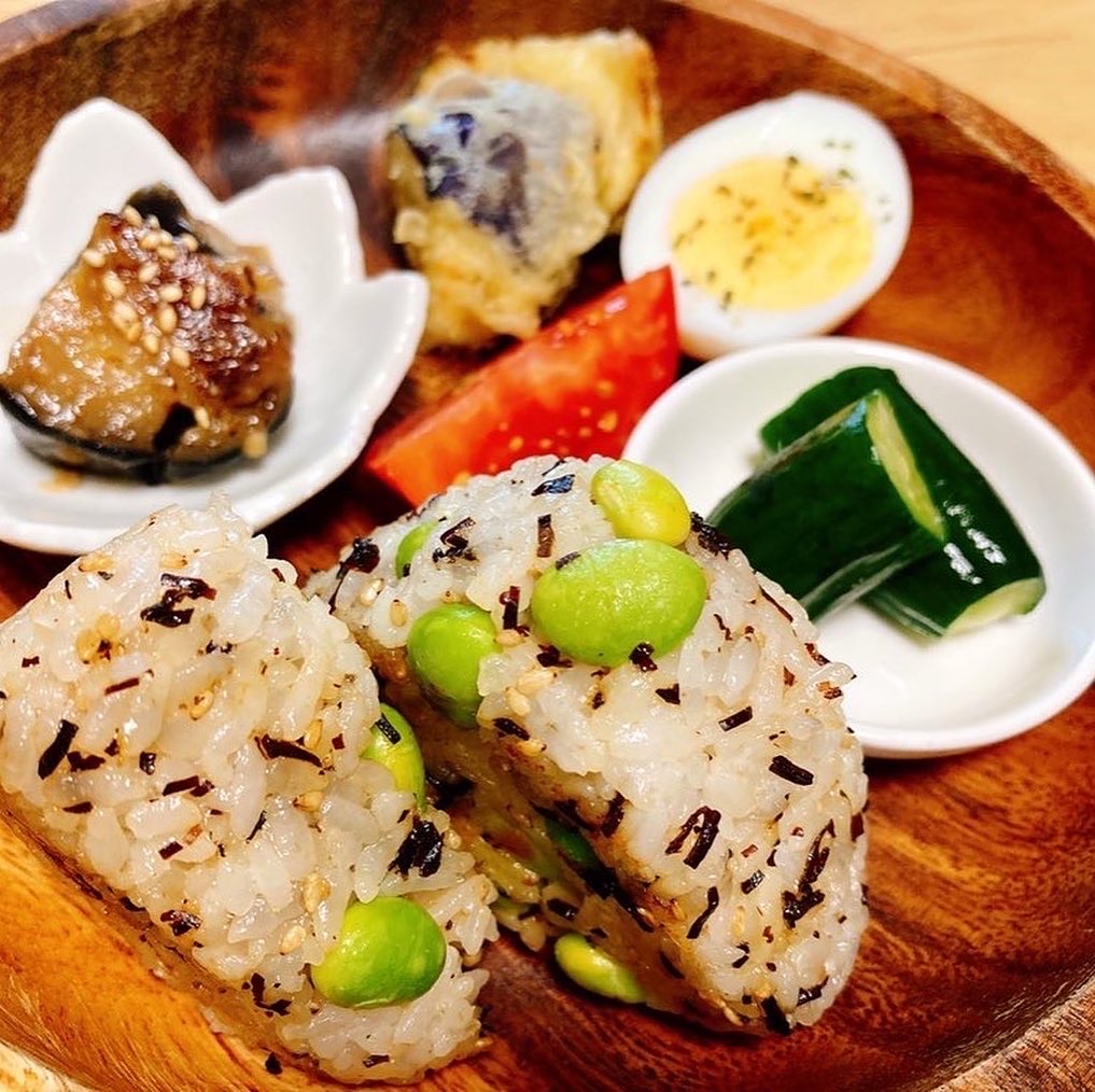 めちゃウマッ‼️むらさめ枝豆焼きおにぎり