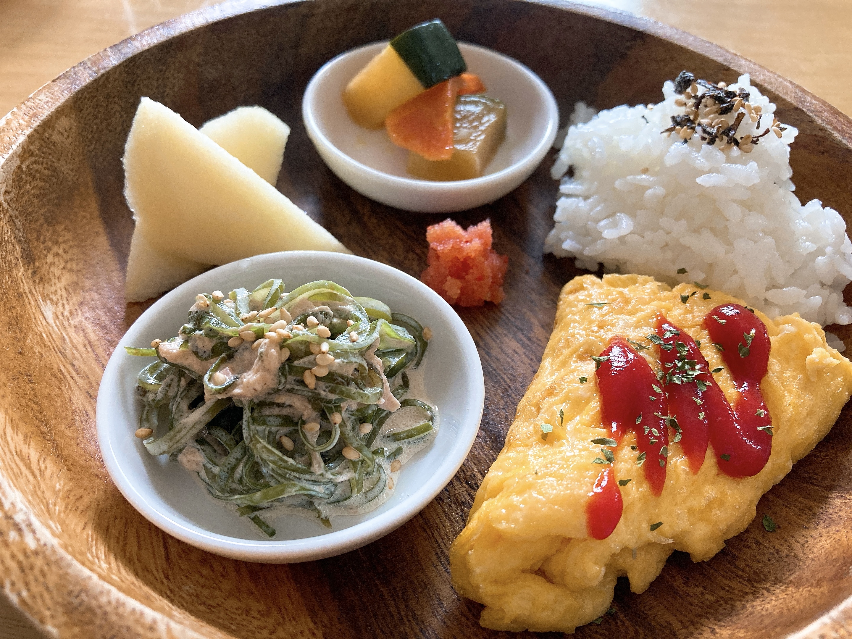 お子様に大人気のソーメン昆布ツナマヨ和え