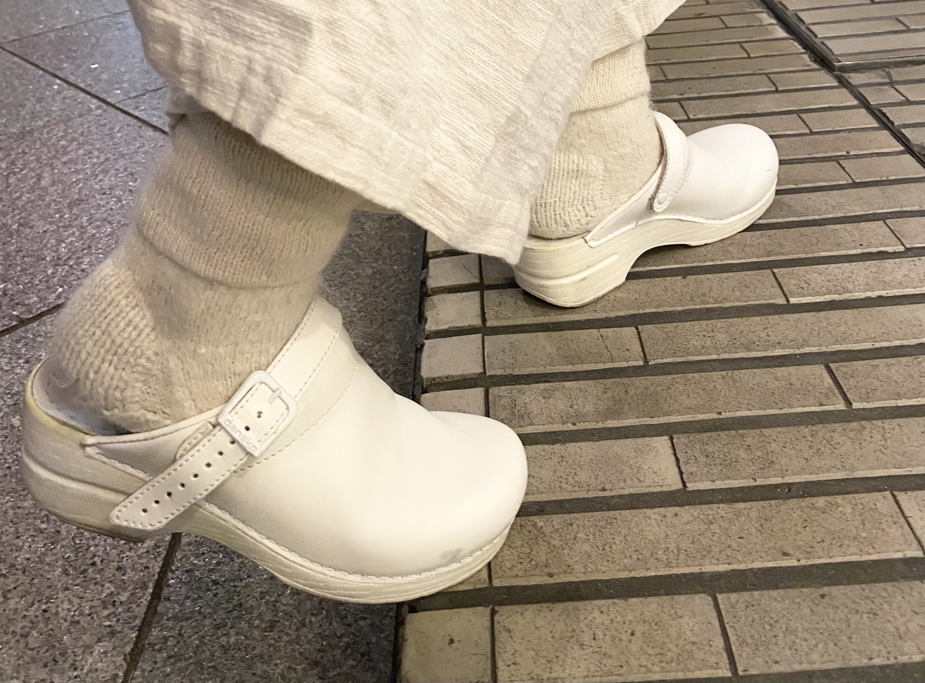 プエンテ　手紡ぎアルパカ靴下＋手編みレギンス
