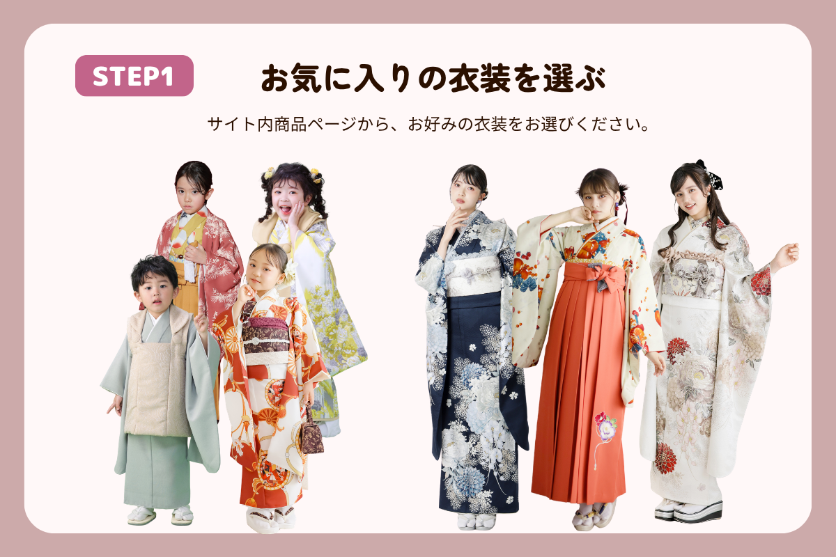【ご利用ガイド】着物レンタルの流れ・ご注文からご返却まで