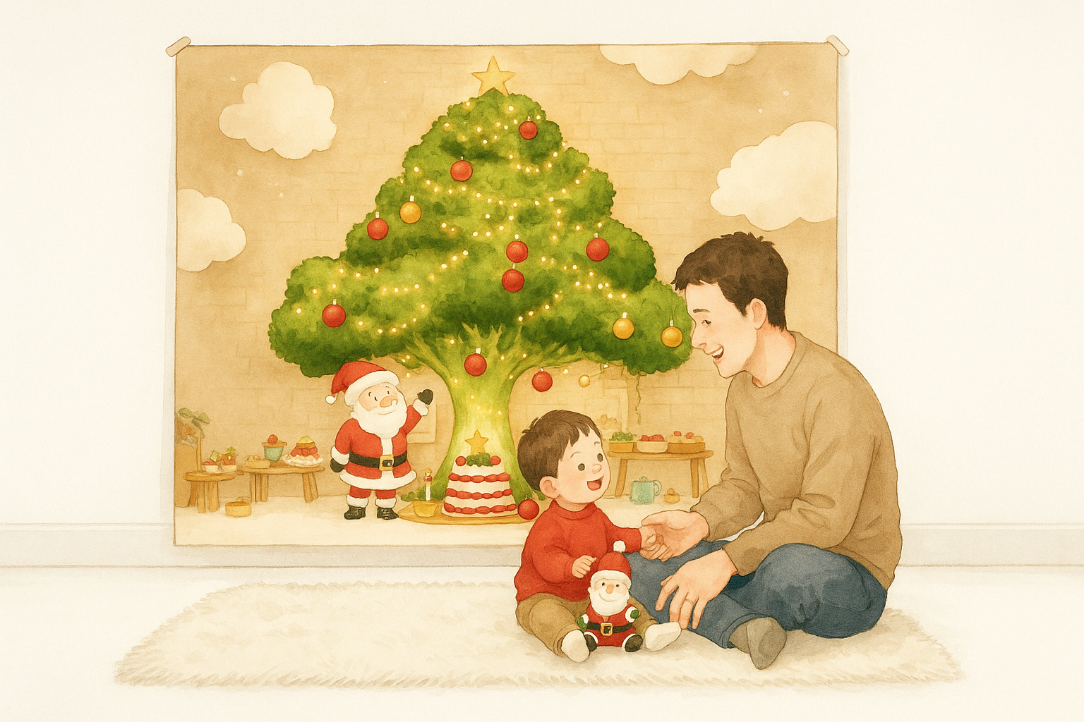 🎄1年ぶりの新作。おうちにサンタがやってくる日。