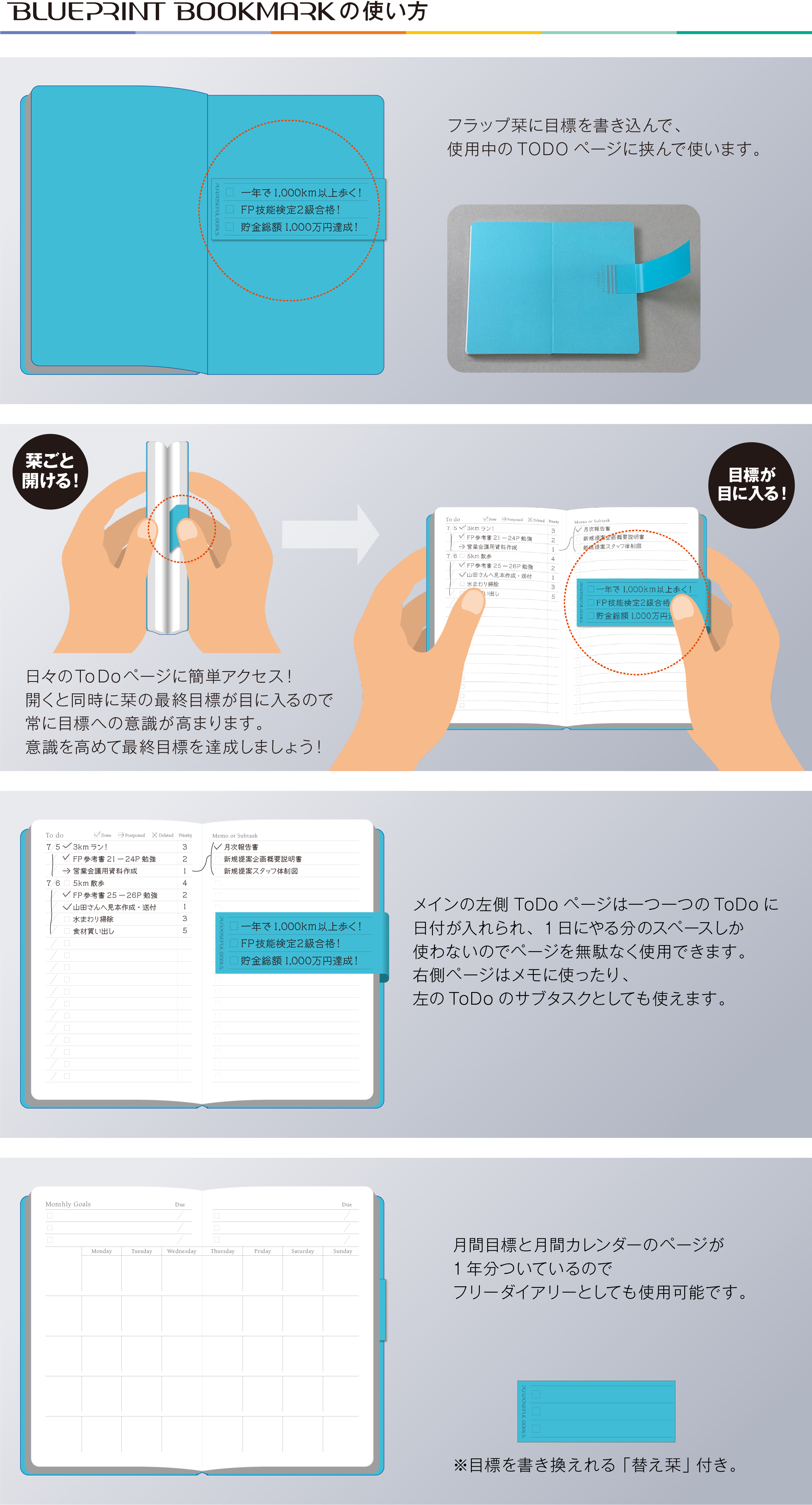 BLUEPRINT BOOKMARKの使い方