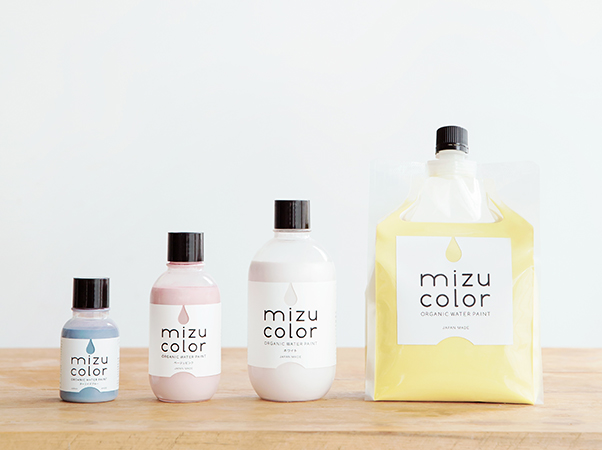 『mizucolor』富士のきれいな水と植物との出会いから生まれた、 安心・安全な自然派塗料