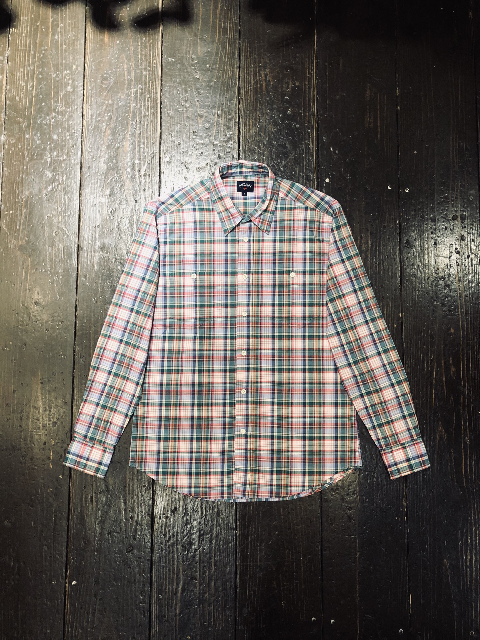 NOAH PLAID 2-POCKET SHIRT