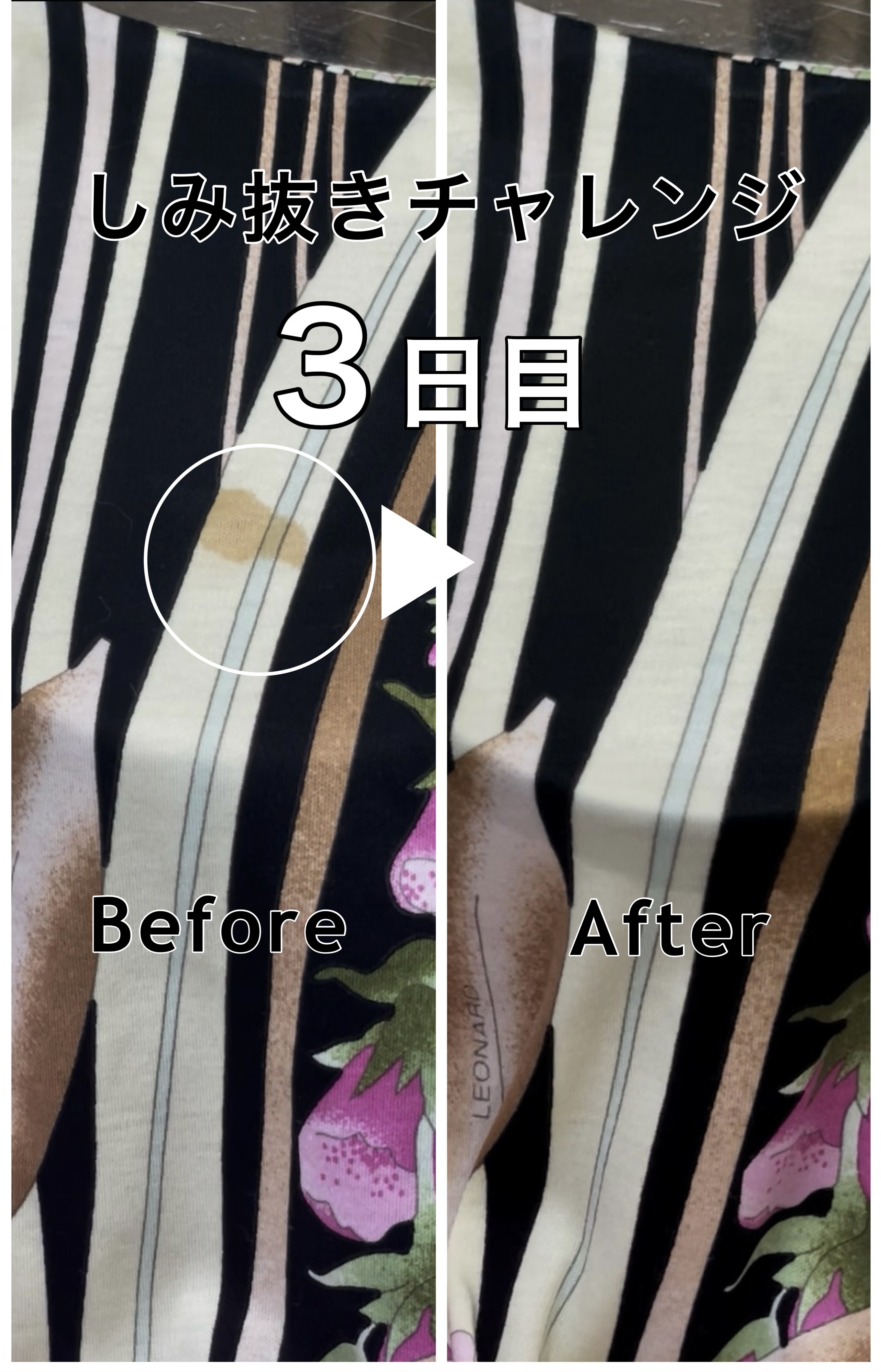 【しみ抜きチャレンジDay3】LEONARDブラウスの黄ばみ — 服には記憶がある