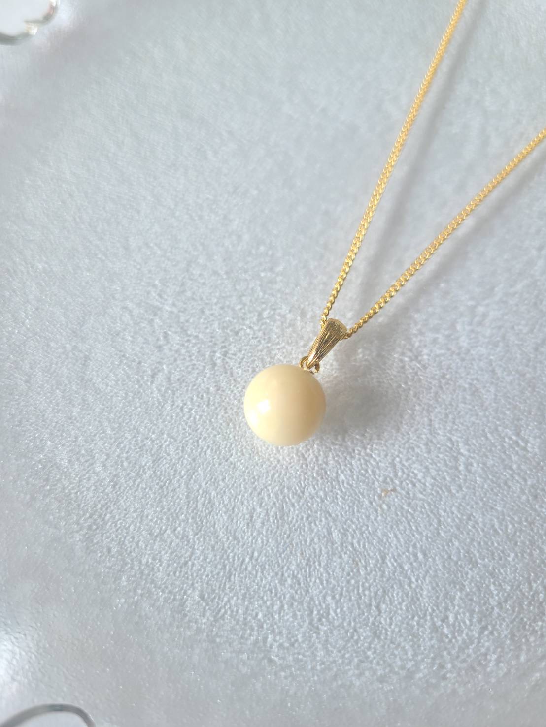 【新商品】白珊瑚玉ペンダントを新掲載しました