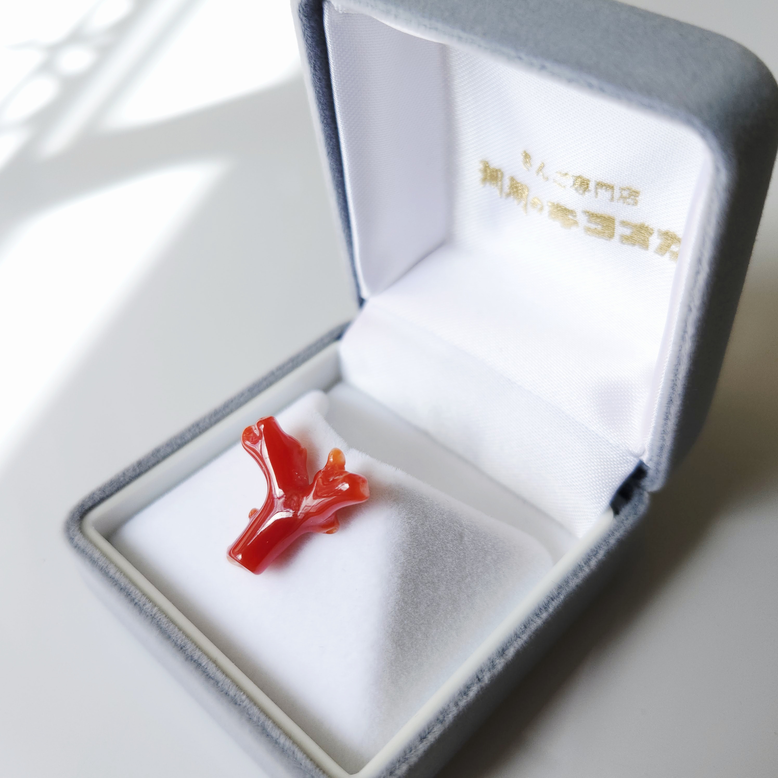 【新掲載】赤珊瑚枝タイタック