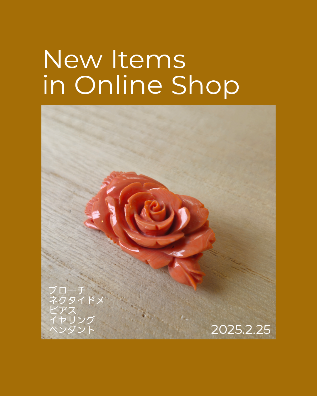 今月の新掲載商品　2025.2