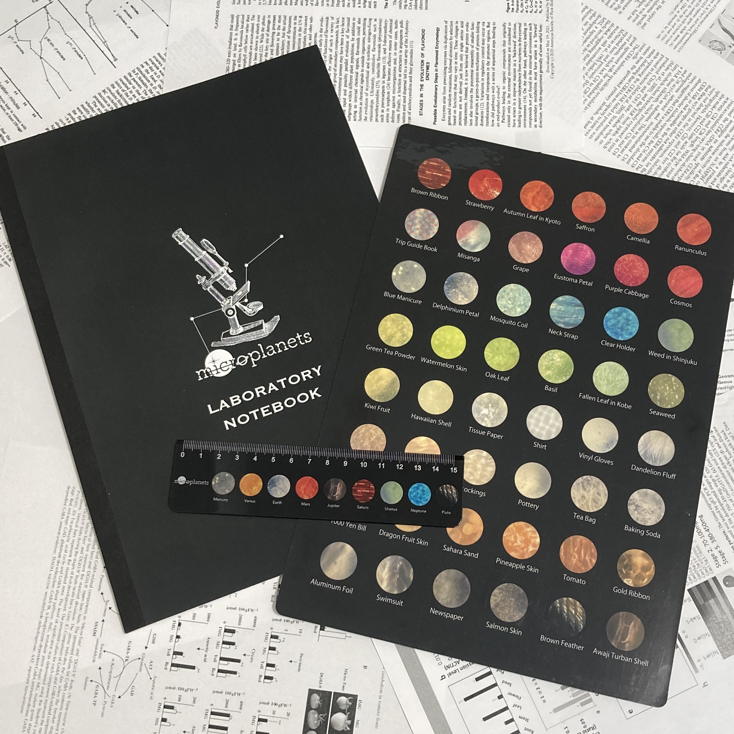 黒い銀河に浮かぶmicroplanetsの文具