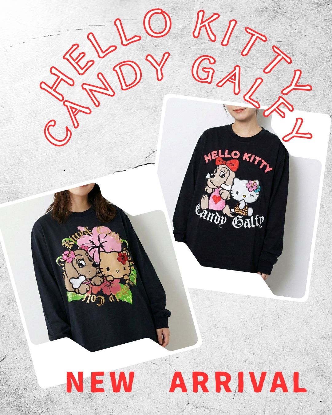 キャンディガルフィー×キティ　コラボロンT