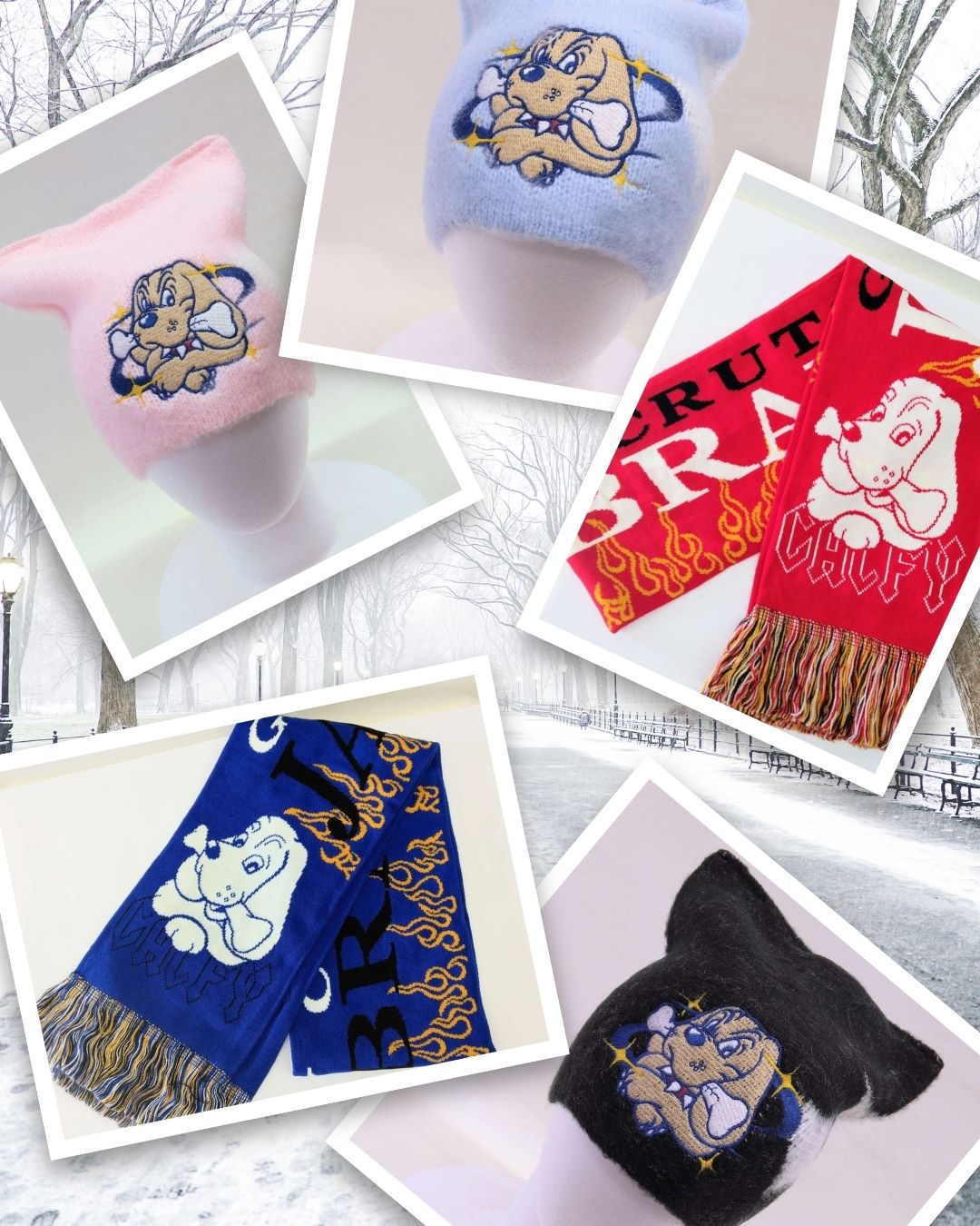 ガルフィーのマフラーとネコミミ帽子