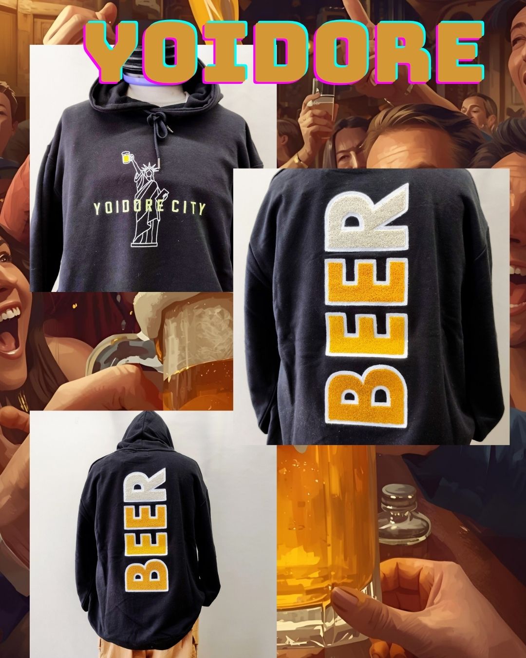 ヨイドレブランド　パーカー　BEER