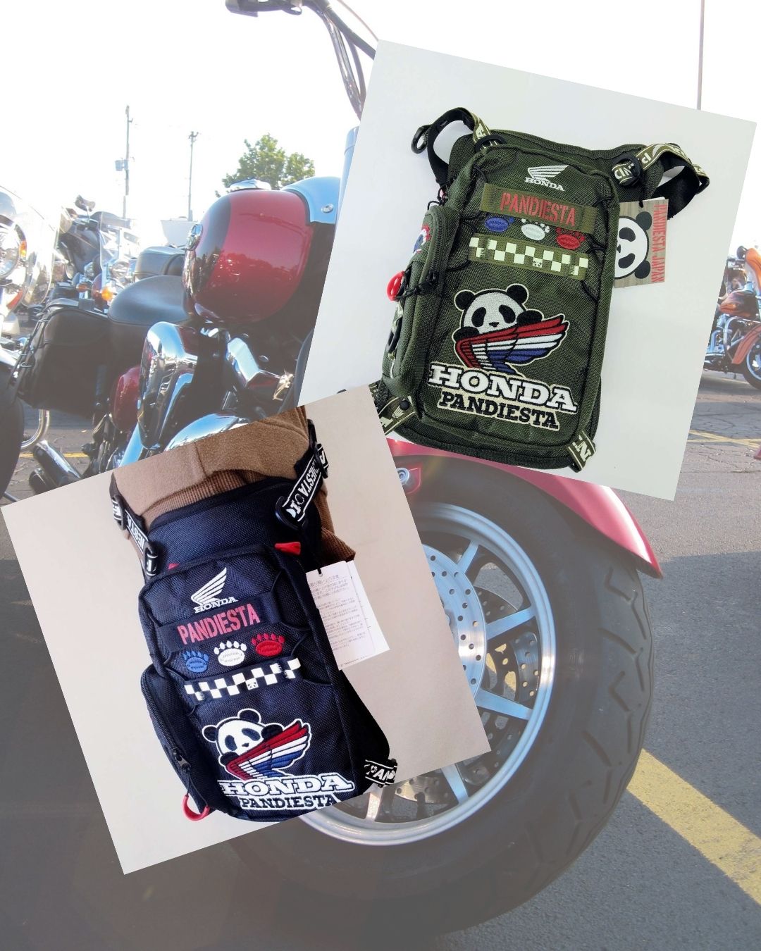 パンディエスタとHONDAさんのコラボ　レッグバッグ