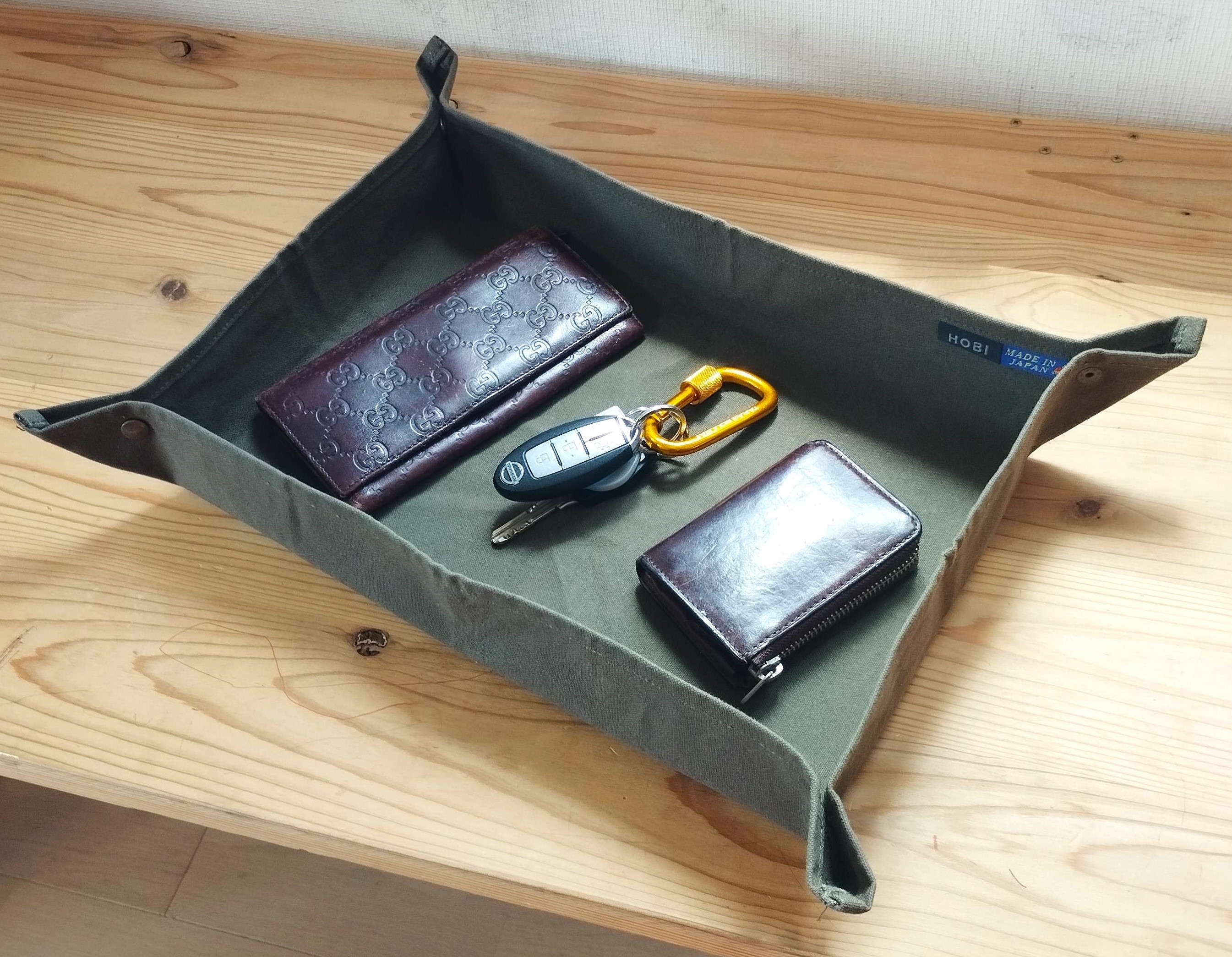 『鉤式陸布』帆布トレーで忘れ物防止【トラベルグッズ】【キャンプグッズ】