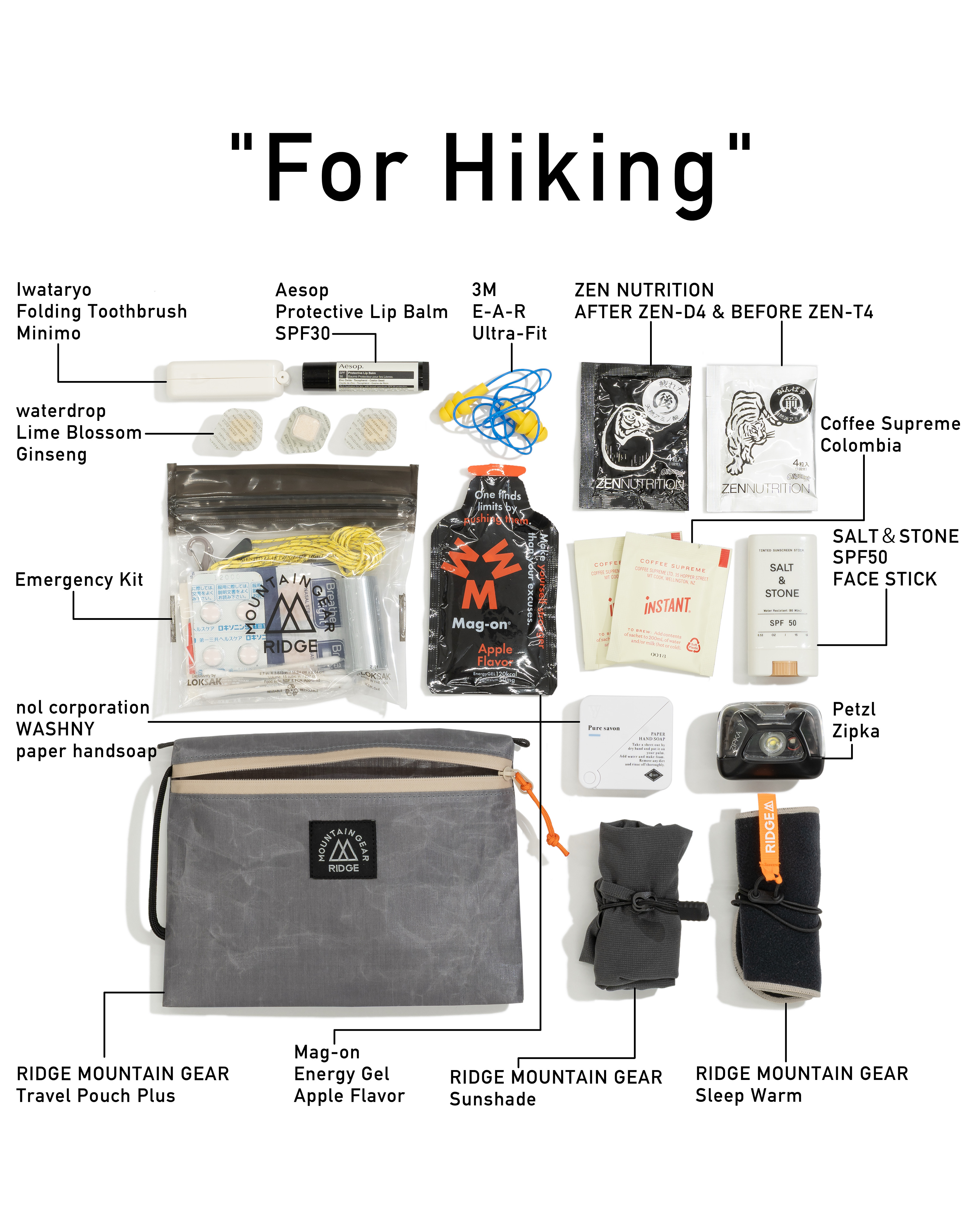 『RIDGE MOUNTAIN GEAR Travel Pouch Plus』
